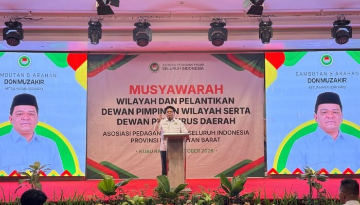 Don Muzakir Lantik Muhammad Andri sebagai Ketua APPSI Kalimantan Barat